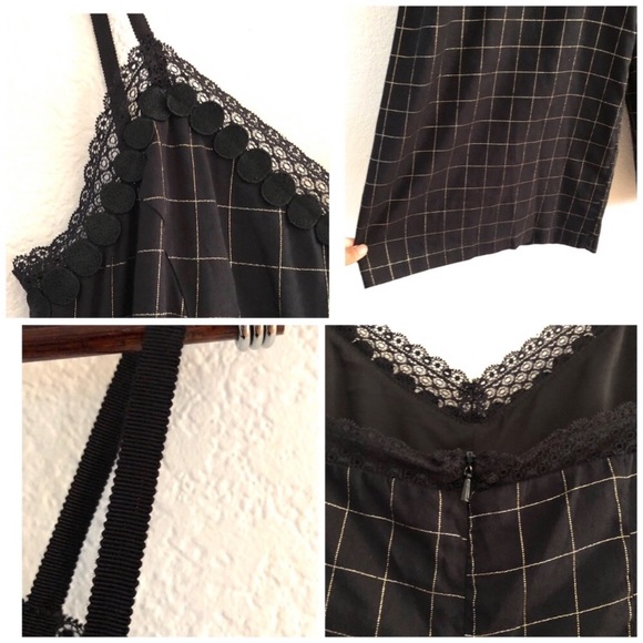 Corey Lynn Calter Anthro  Grid Wide Leg Jumpsuit - Picture 4 of 7